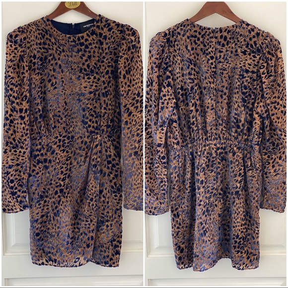 NWT: The Kooples - Velvet Leopard Mini Dress Sz: 3 - Picture 4 of 7